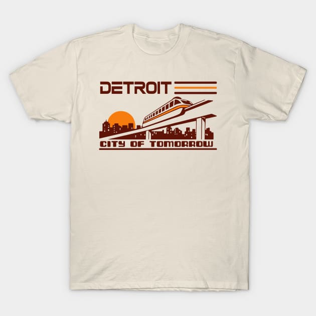 City Of Tomorrow - Detroit T-Shirt by HellraiserDesigns